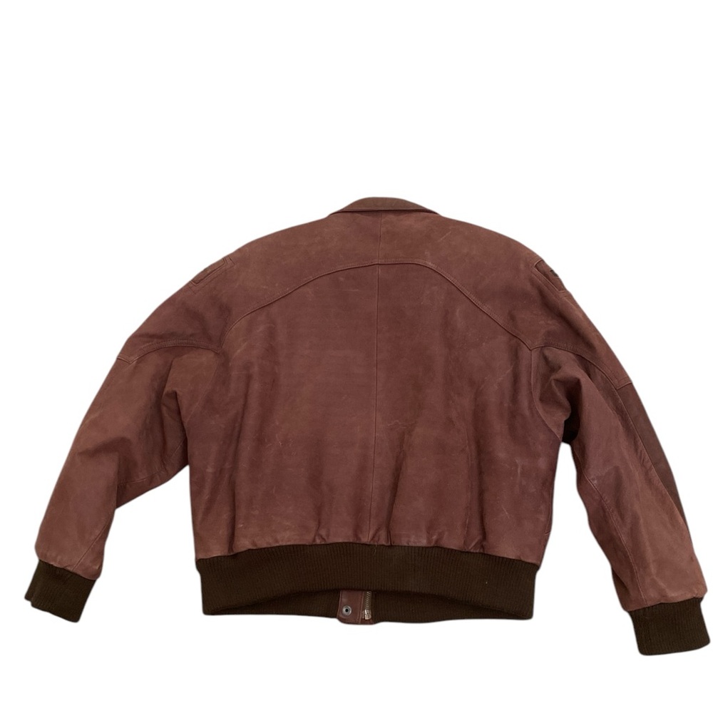 Vtg Adventure Bound Originals by Wilson’s brown leather bomber jacket - Picture 2 of 7